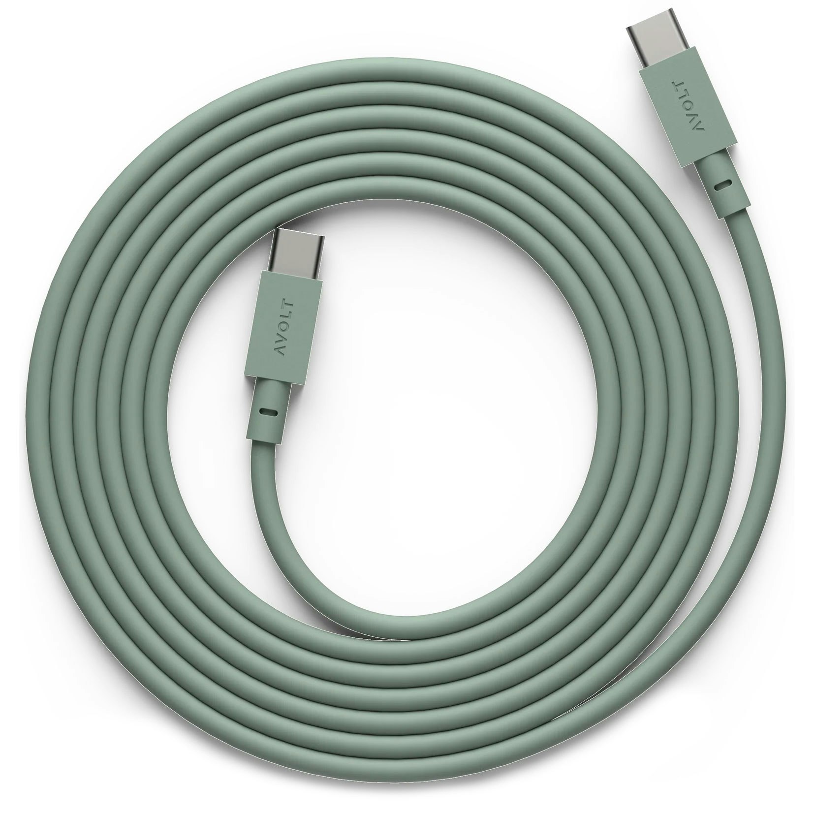 Cable 1 Ladekabel USB-C / USB-C 2 m, Eikegrønn, Oak Green