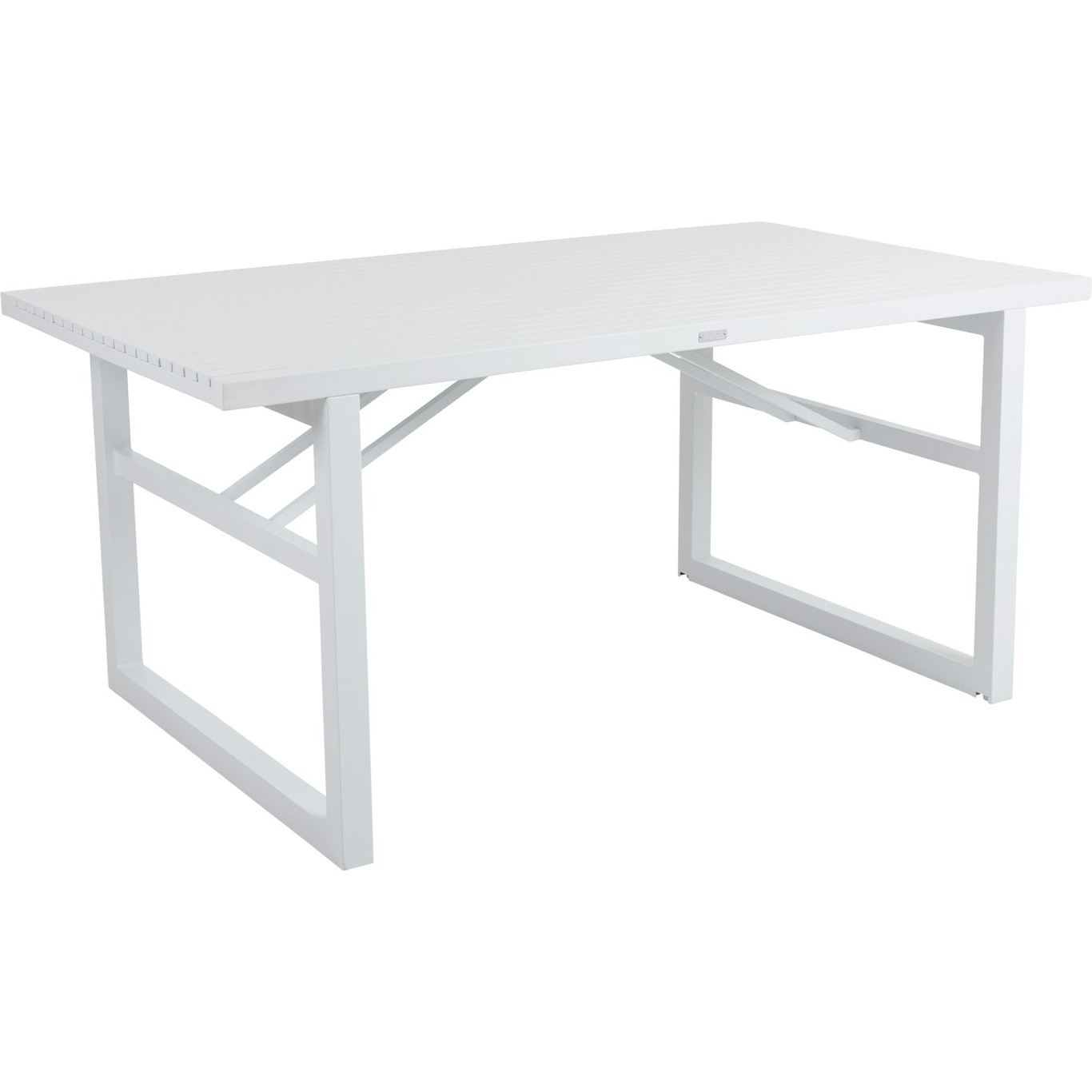 Vevi Dining Table, White 160x90 cm Aluminium, White