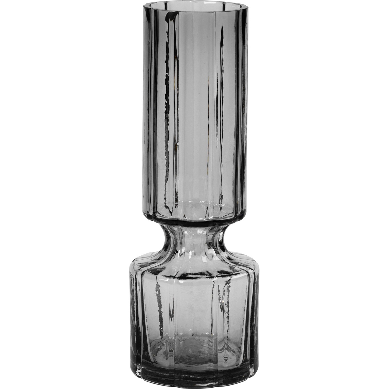 Hyacint Vase Munnblåst Glass 28,3 cm, Smoked Pearl