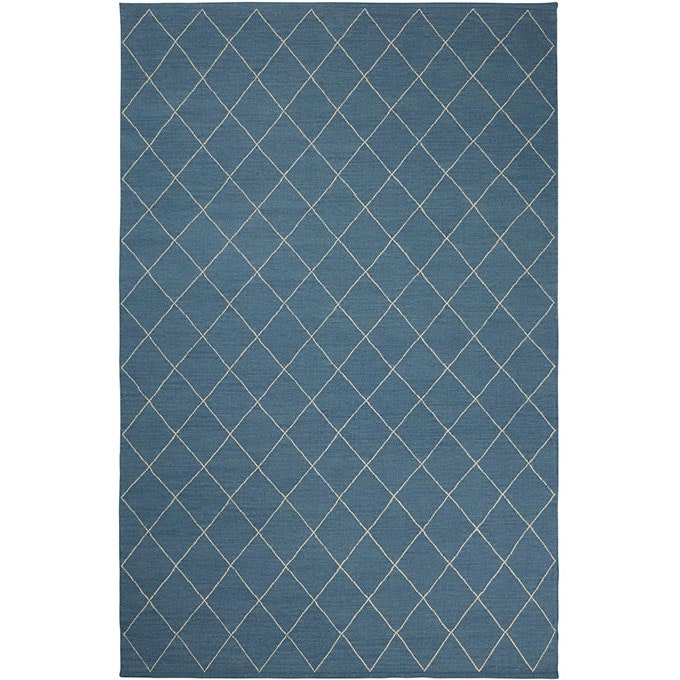Diamond Rug 230x336 cm, Heaven Blue/Off White
