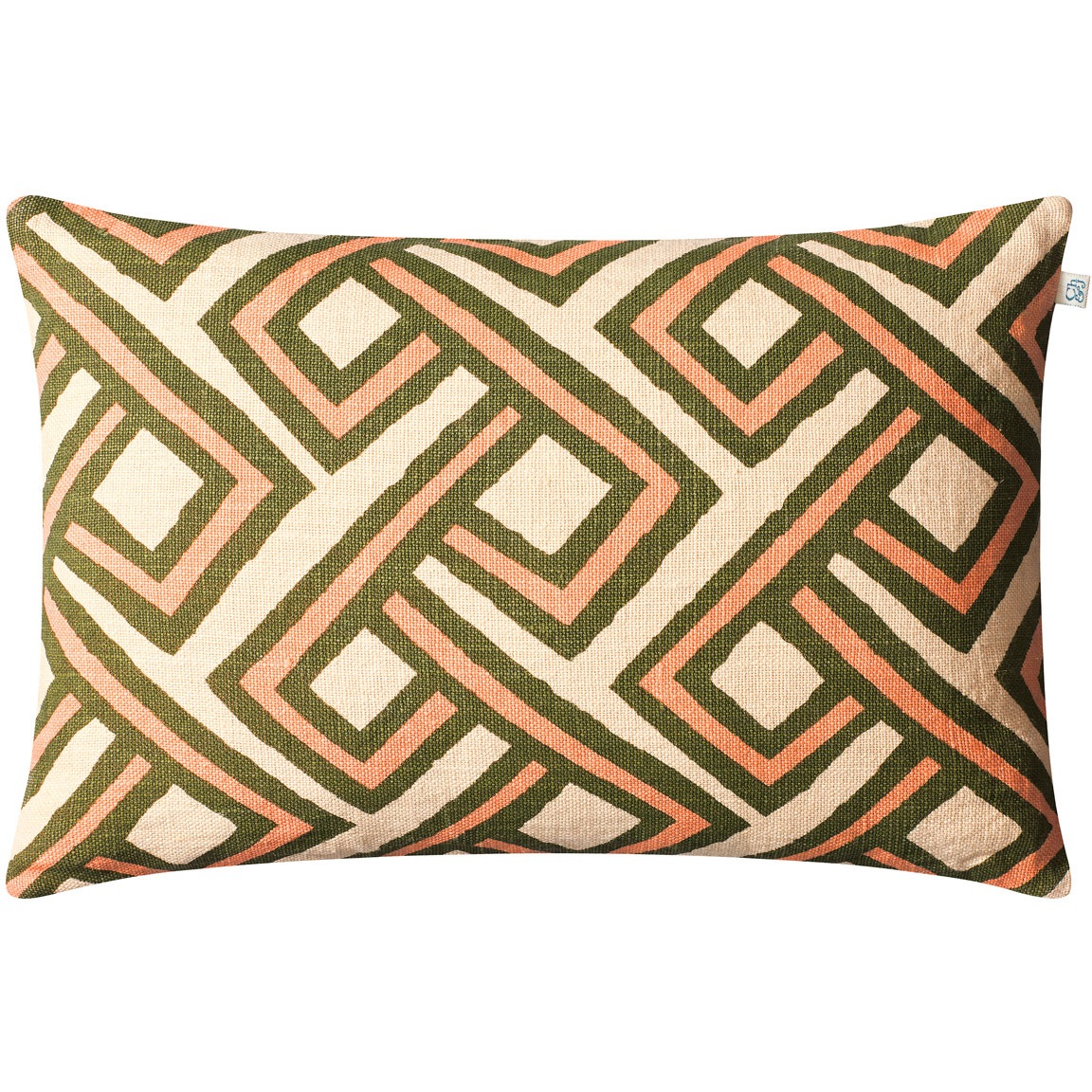Lanka Cushion Cover 40x60cm, Cactus Green/Rose