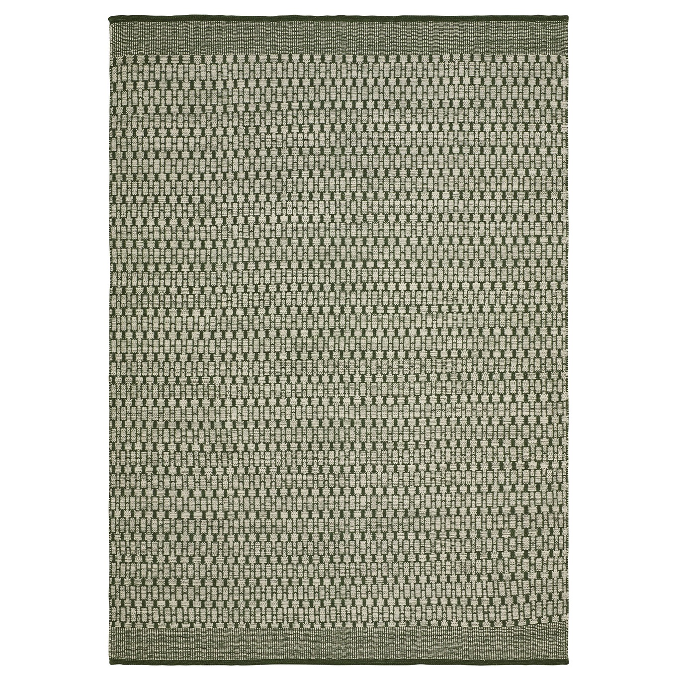 Mahi Dhurry Gulvteppe 200x300 cm, Off White/Grønn 