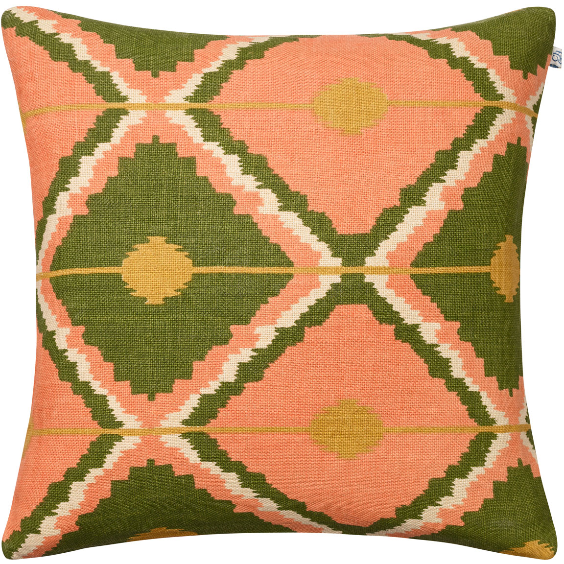 Pune Cushion Cover, 50x50 cm Putetrekk 50x50 cm, Spicy Yellow / Grønn