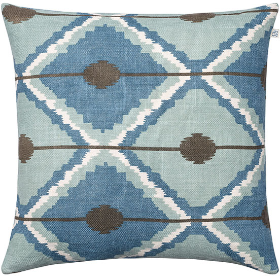 Pune Cushion Cover, 50x50 cm Putetrekk 50x50 cm, Sky Blue / Aqua / Grå
