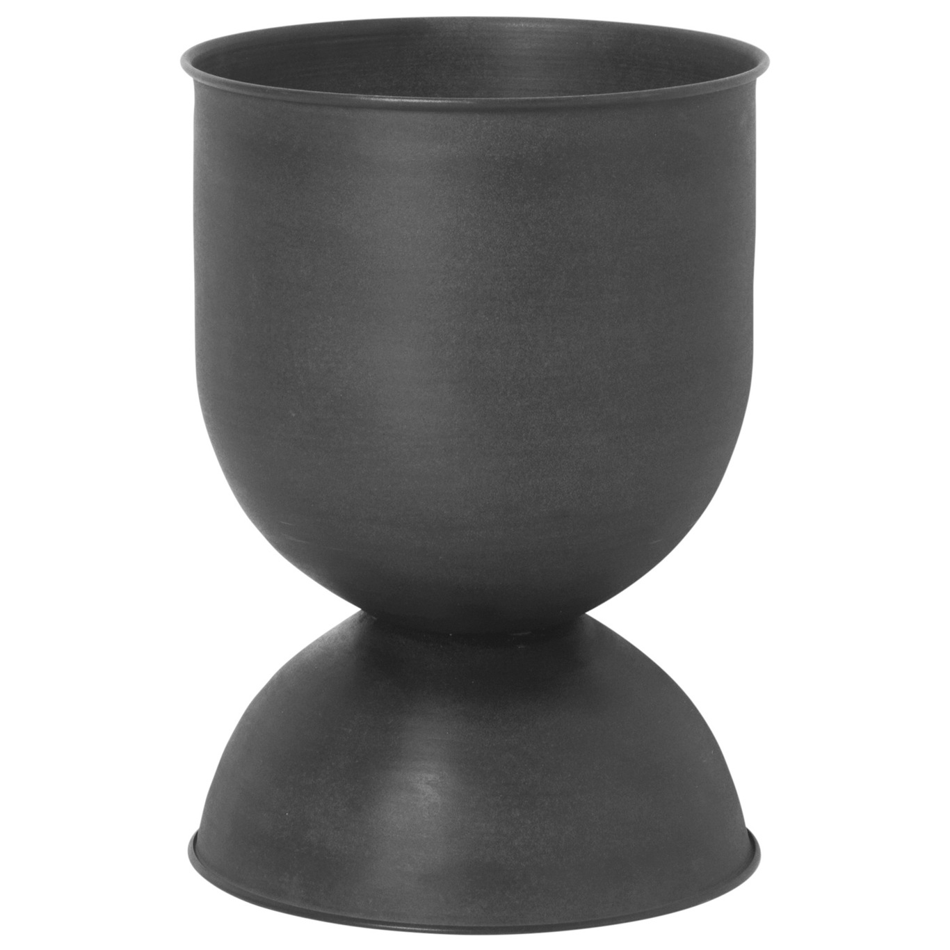 Hourglass Potte Small, Sort/Mørk Grå