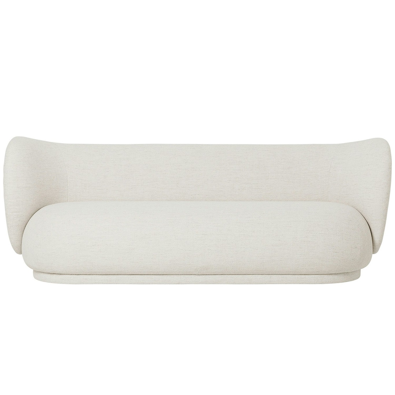 Rico Boucle 3-Seter Sofa, Off-white