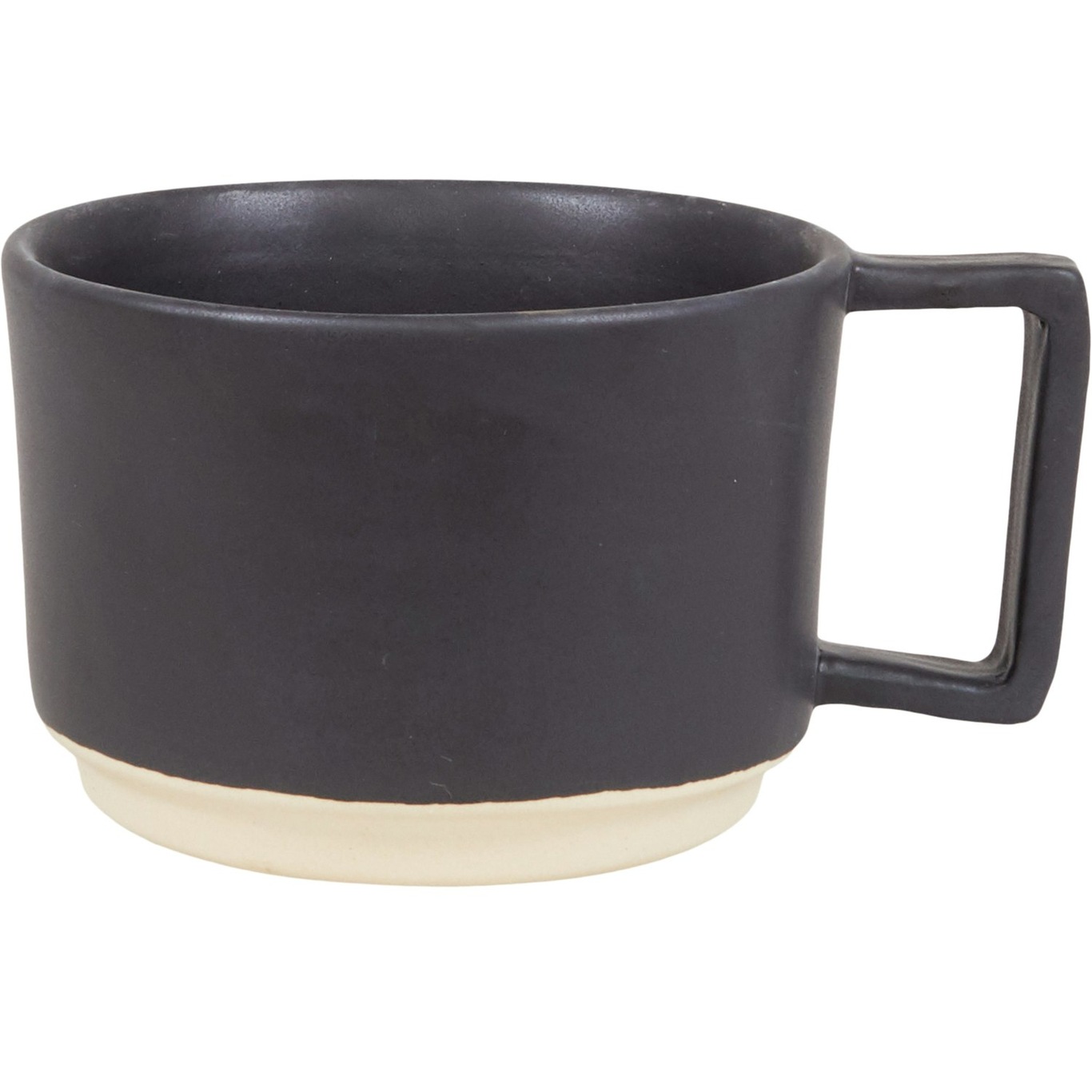Mug Black With Handle Krus Svart