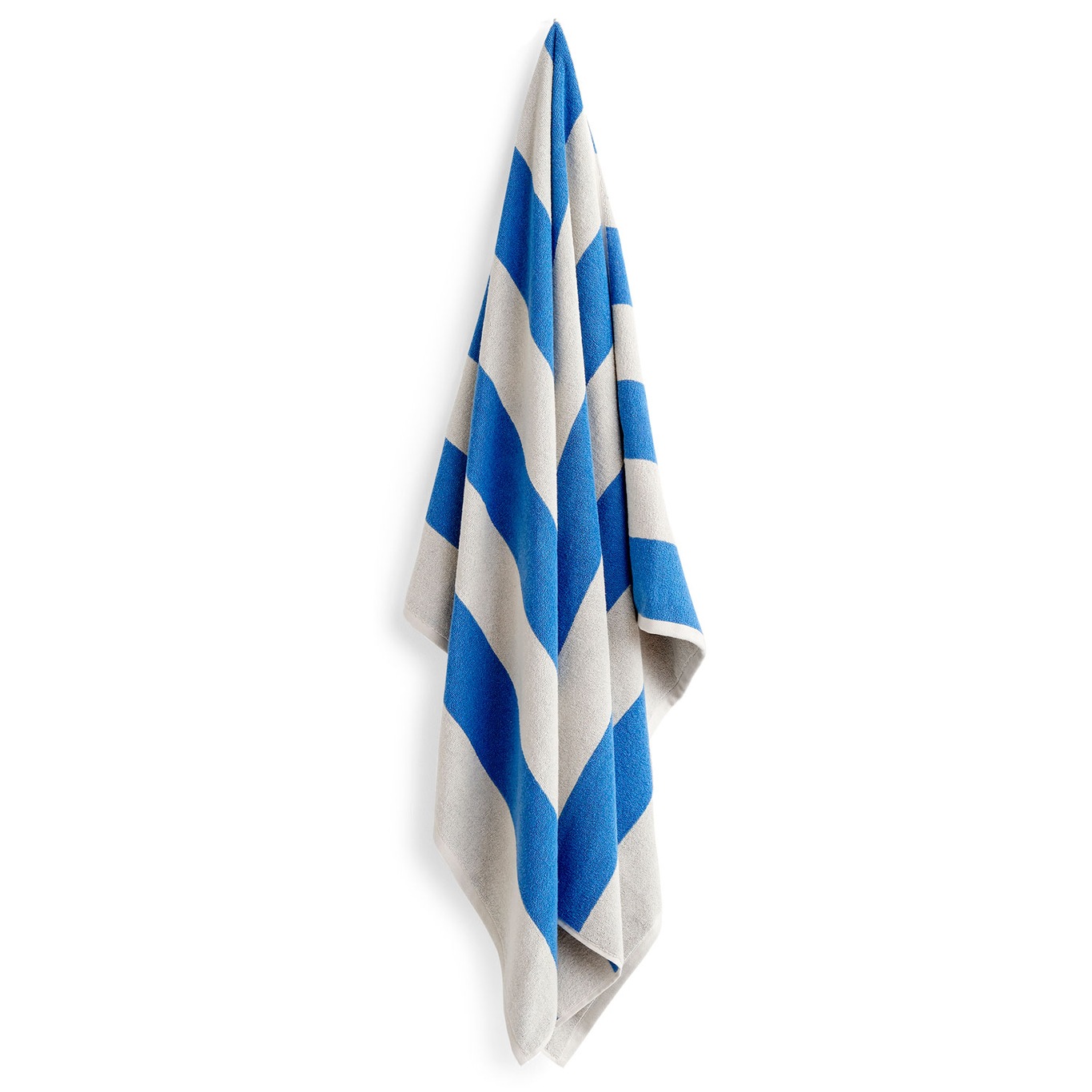 Frotté Stripe Badehåndkle 100x150 cm, Blå