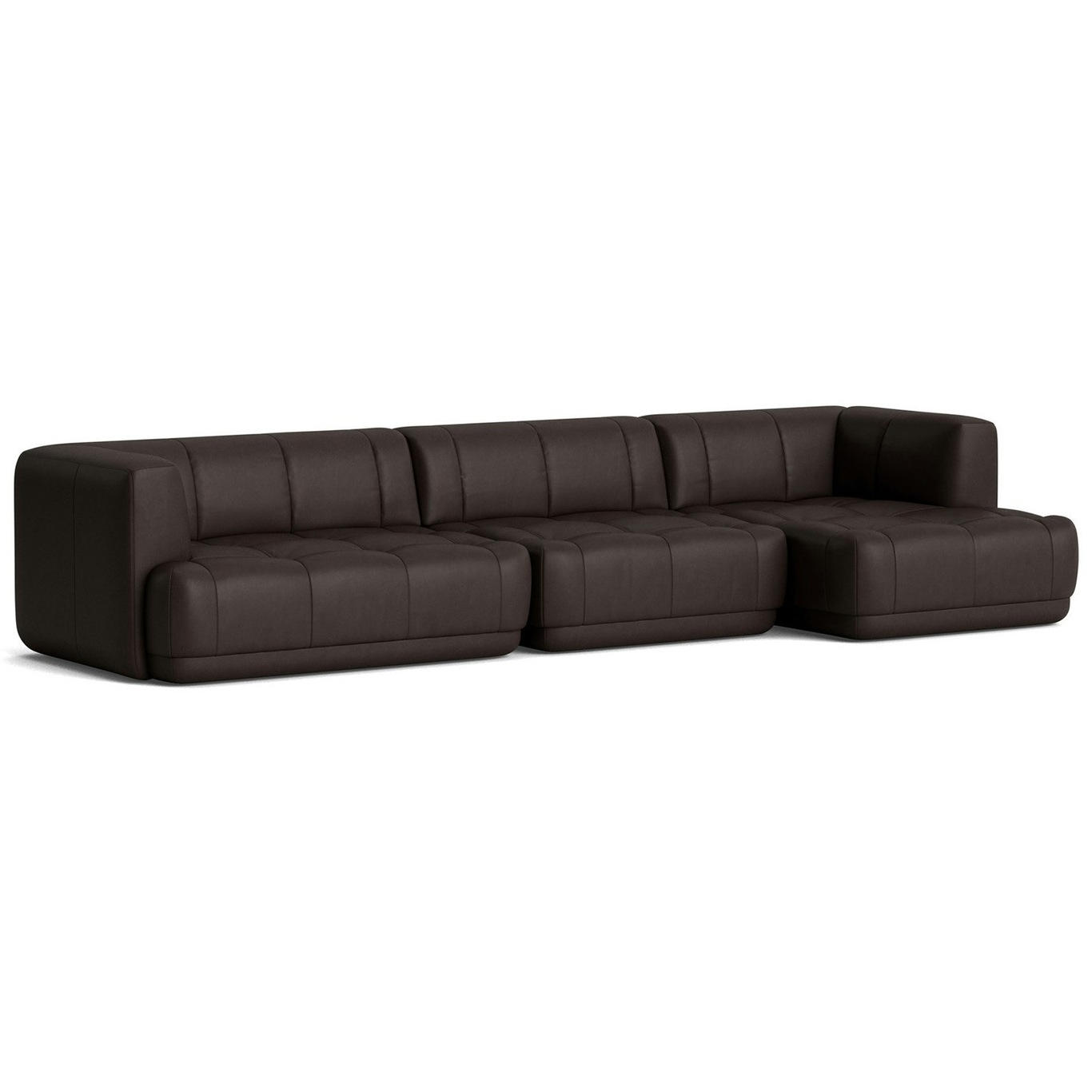 Quilton 4-Seter Sofa Konfigurasjon 17 Høyre, Skinn Sense Dark Brown