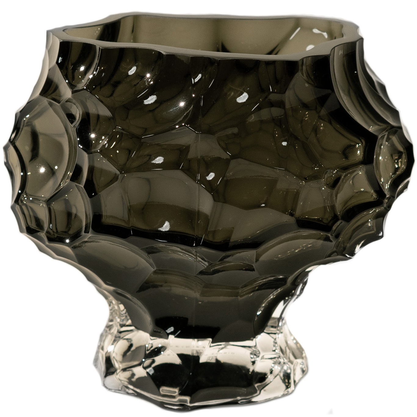 Canyon Medi- Clear Vase 18 cm, Røyk