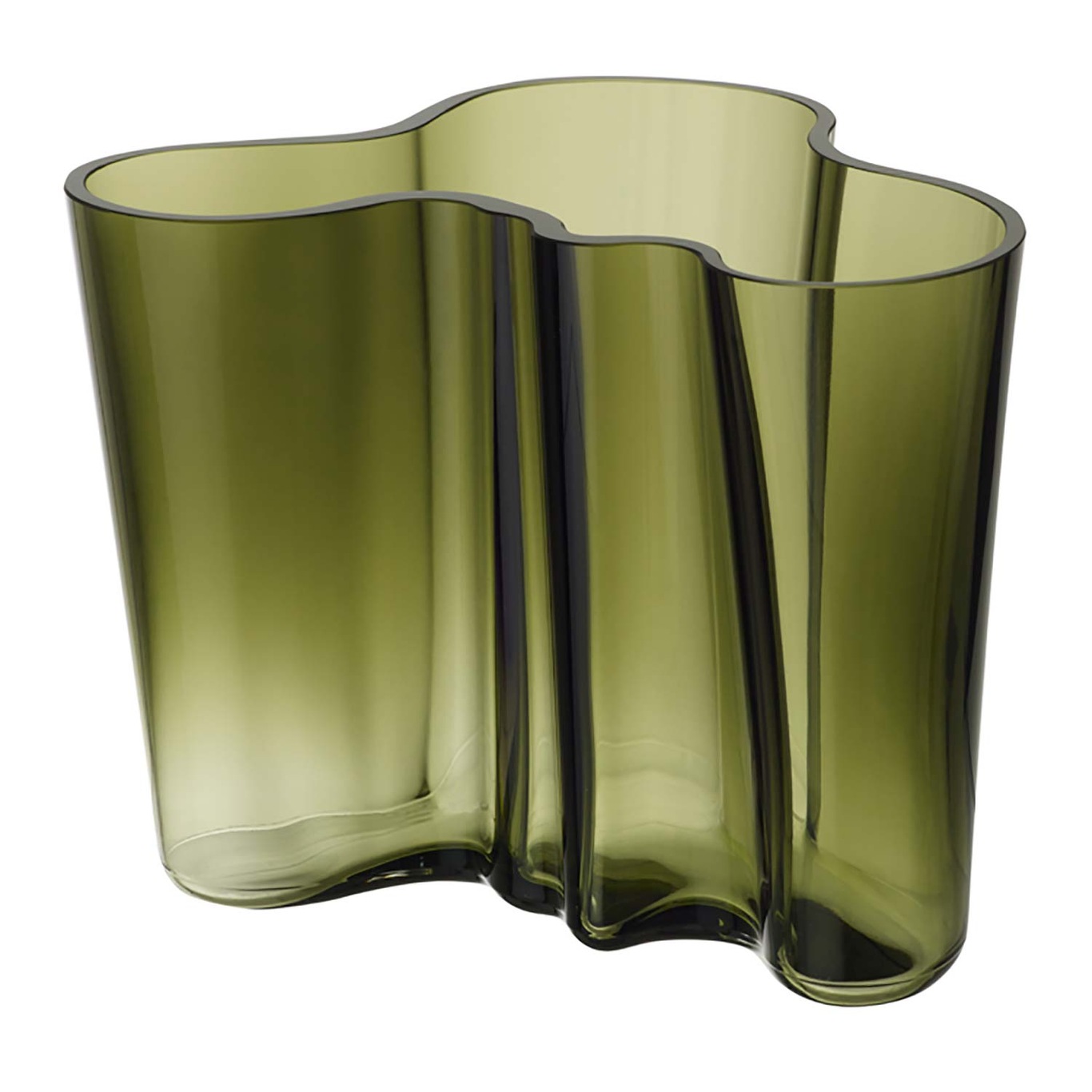 Alvar Aalto Vase 16 cm, Mosegrønn