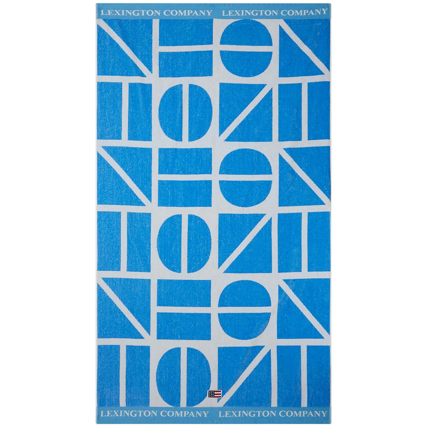 Graphic Strandhåndkle 100x180 cm, Blå