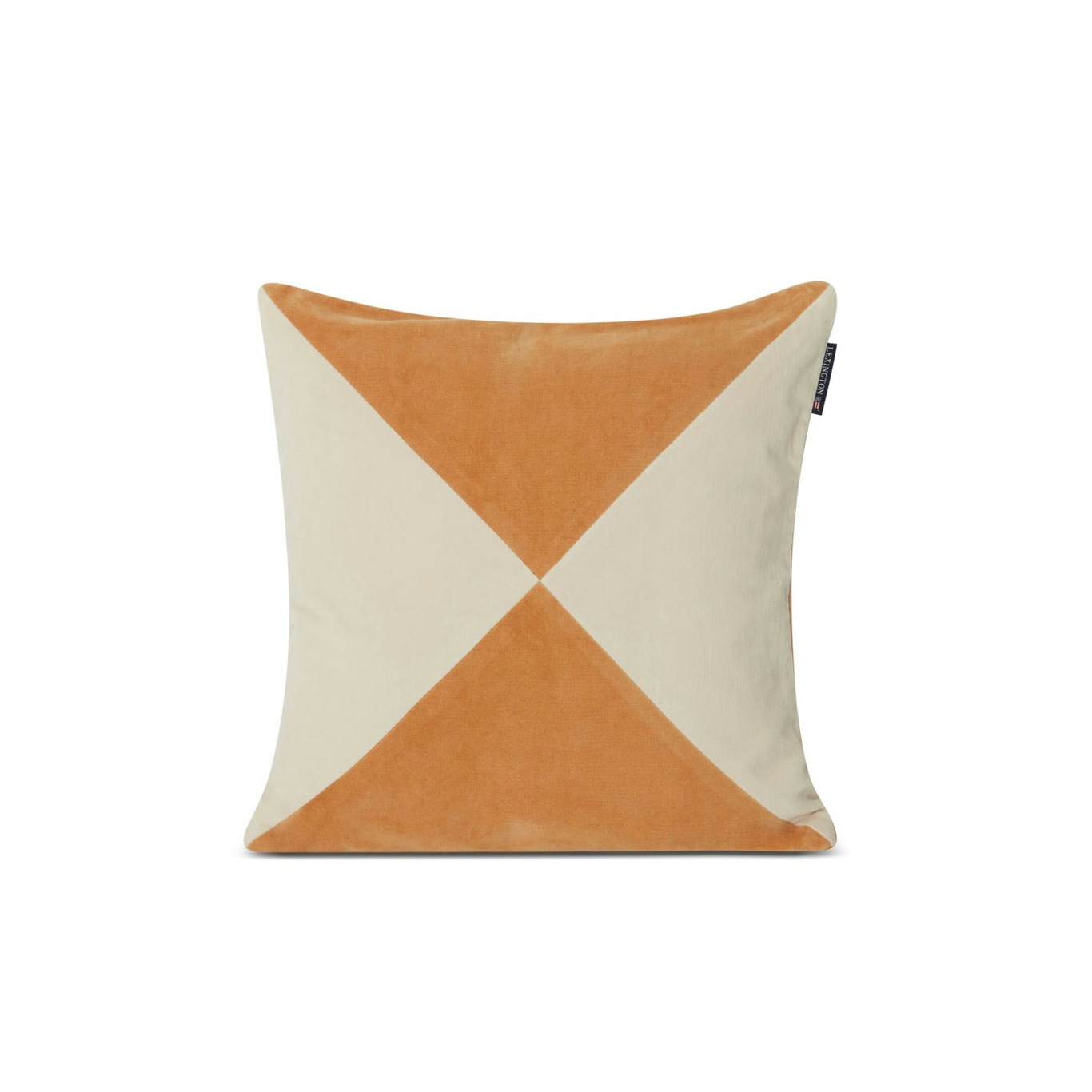 Patched Organic Cotton Velvet Pillow Cover