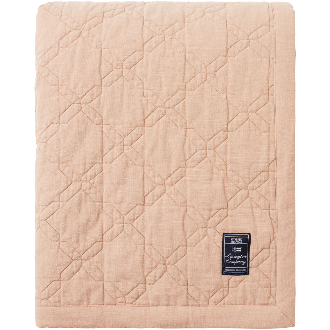Quilted Recycled Cotton Sengeteppe 260x240 cm, Beige
