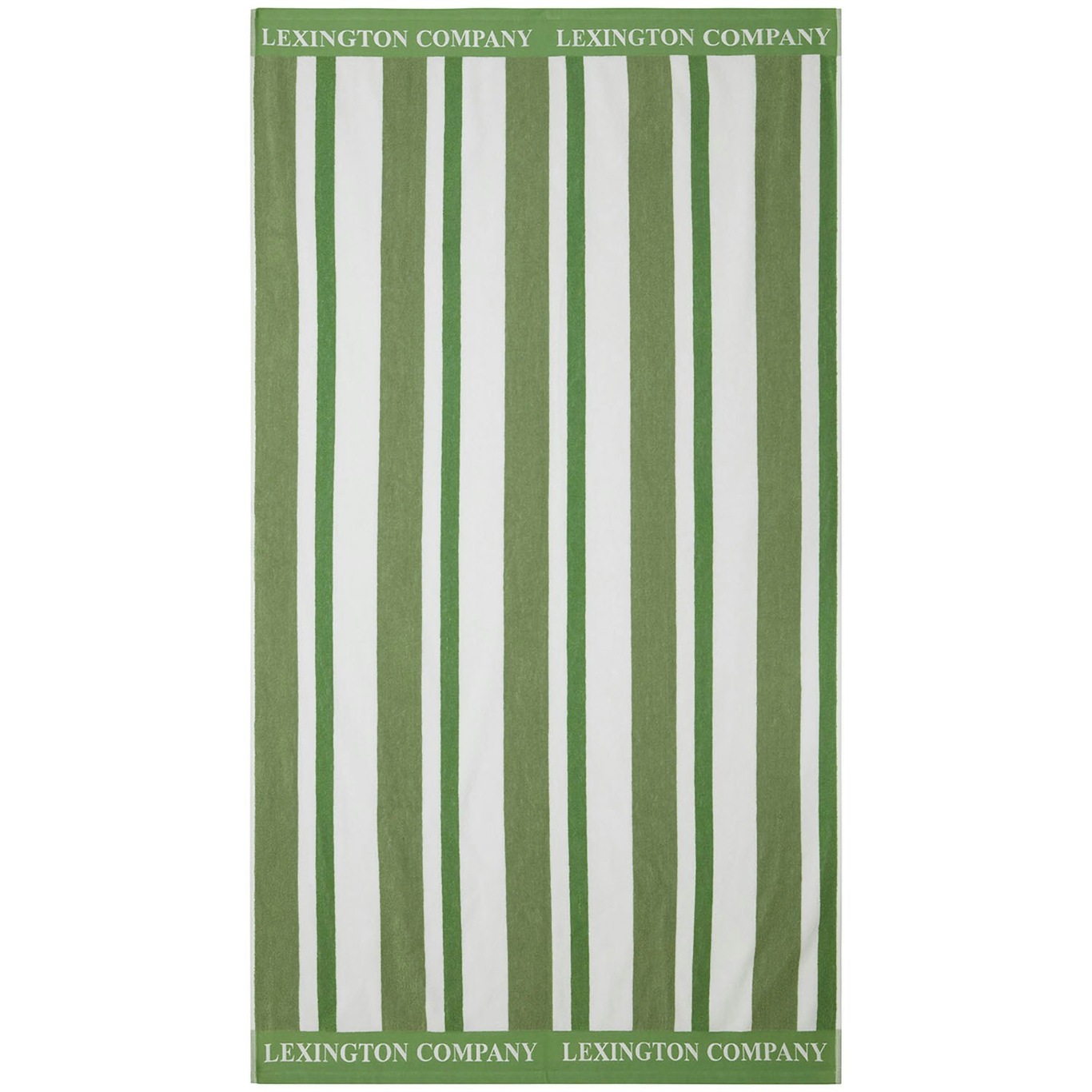 Striped Strandhåndkle 100x180 cm, Grønn