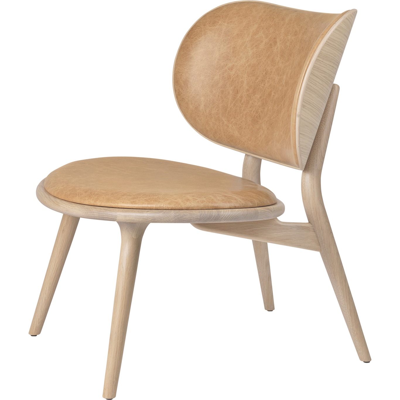 The Lounge Chair Loungestol, Mattlakkert Eik