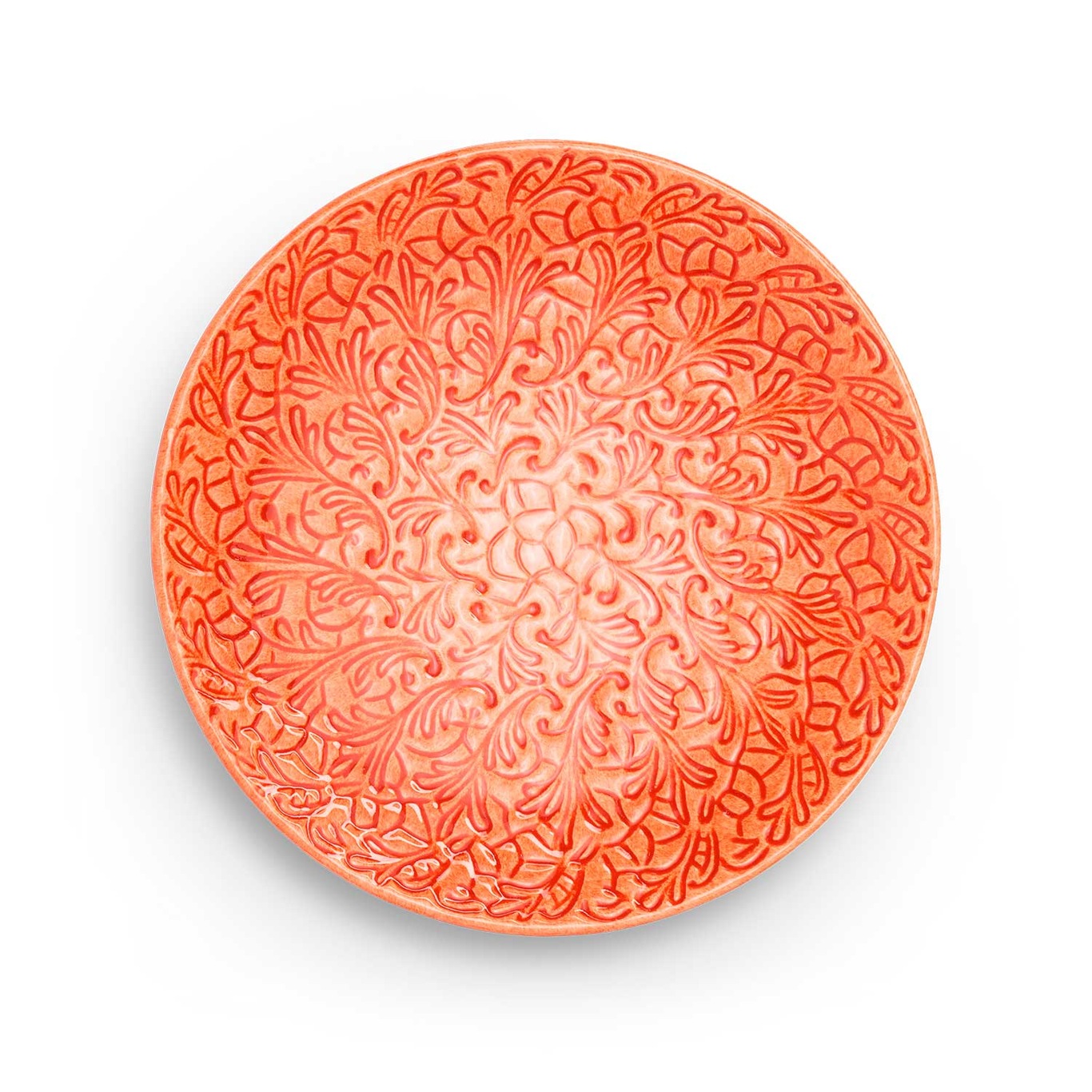 Lace Tallerken 20 cm, Oransje
