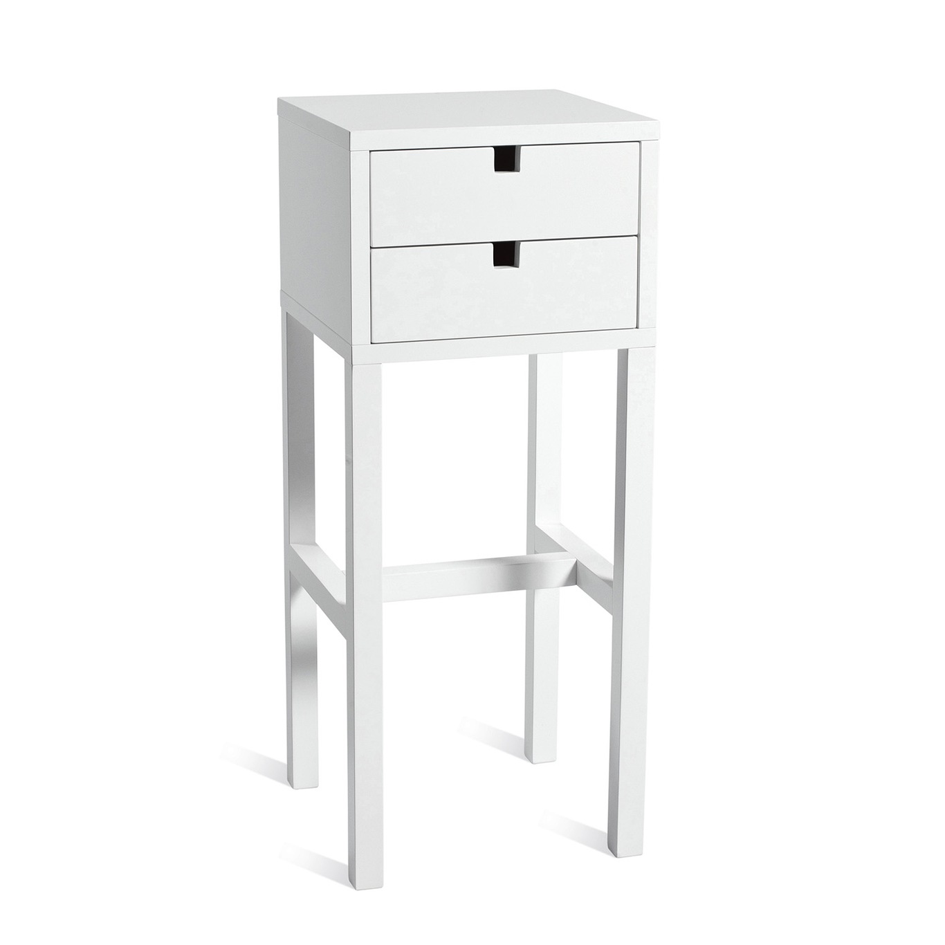 Falsterbo Bedside Table High, White Lacquer