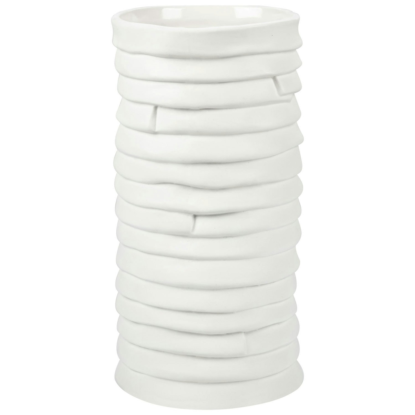 RIBBON Vase Off-white, Stor