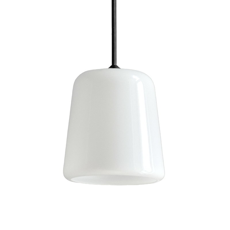 Material Anhengslampe,  The New Edition,  Svart / Opal White