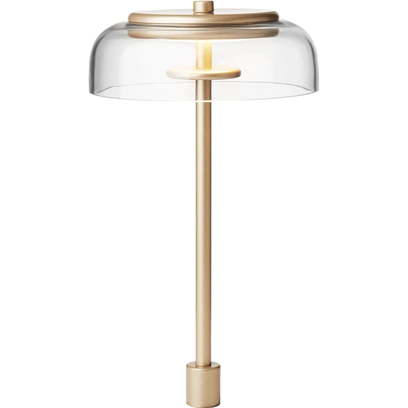 Blossi Bordlampe Integrert 170 mm, Gull / Klar