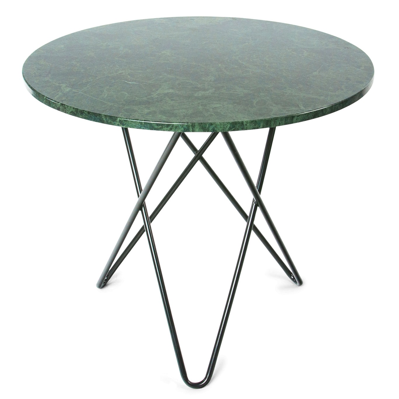 O Spisebord, Sort/Grønn Marmor