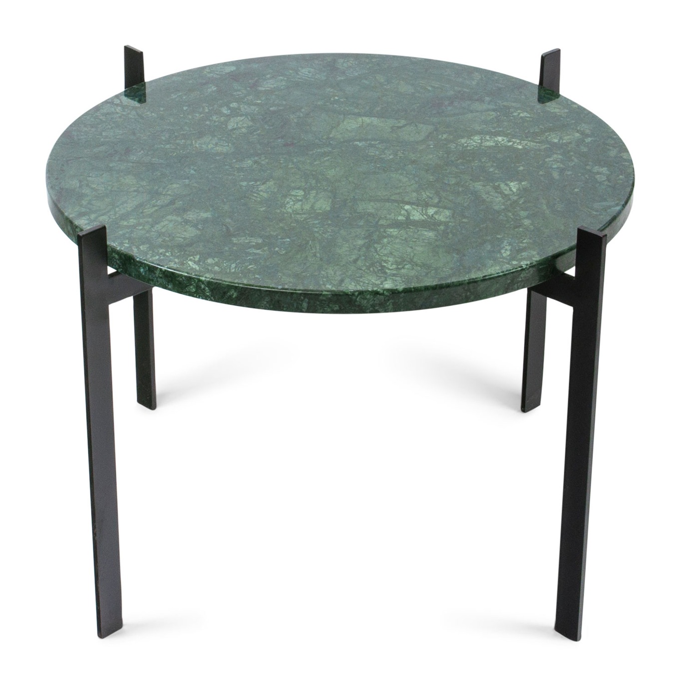 Single Deck Bord, Sort/Grønn Marmor