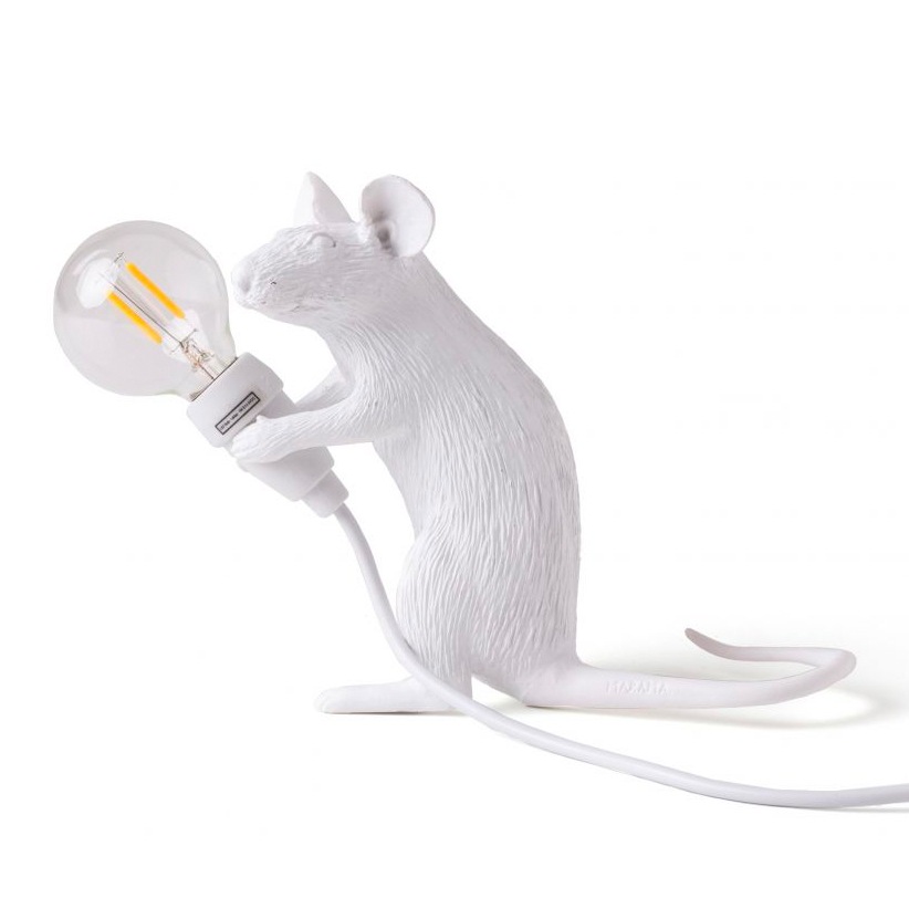 Mouse Lamp Mac Bordlampe, Hvit