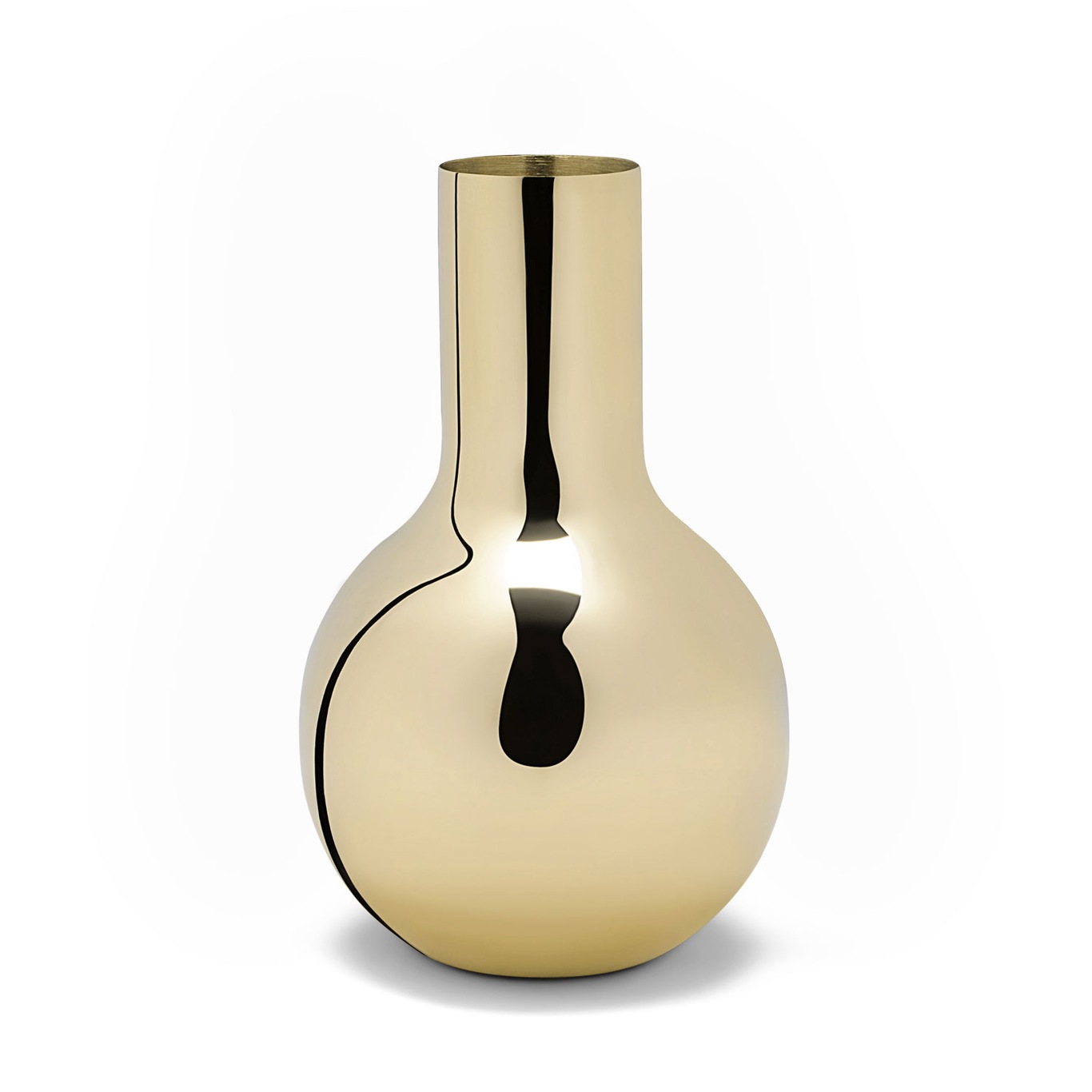 Boule Vase H23,5cm Ø14cm, Messing