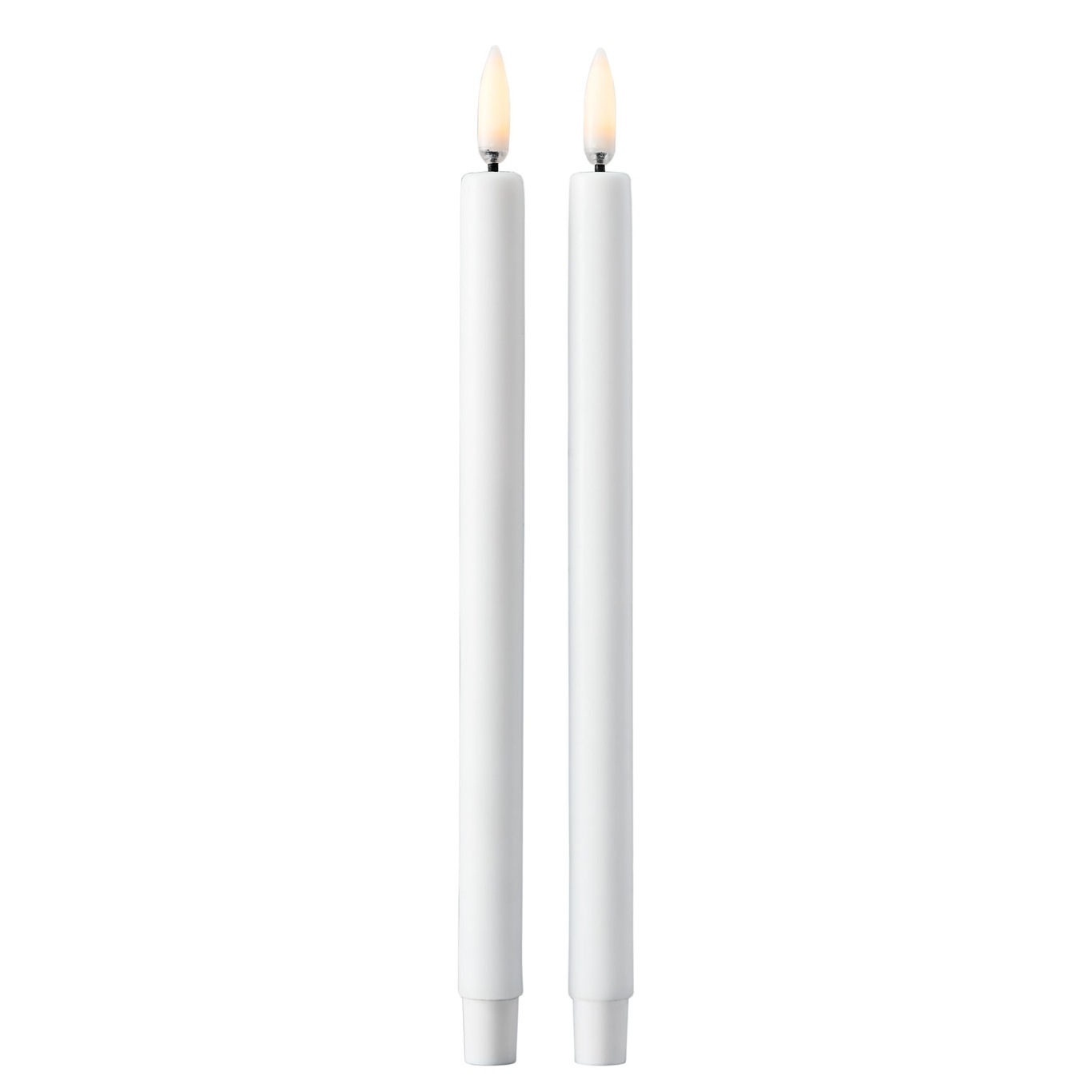Taper Candles By Uyuni Led-Stearinlys 2-pk, Hvit