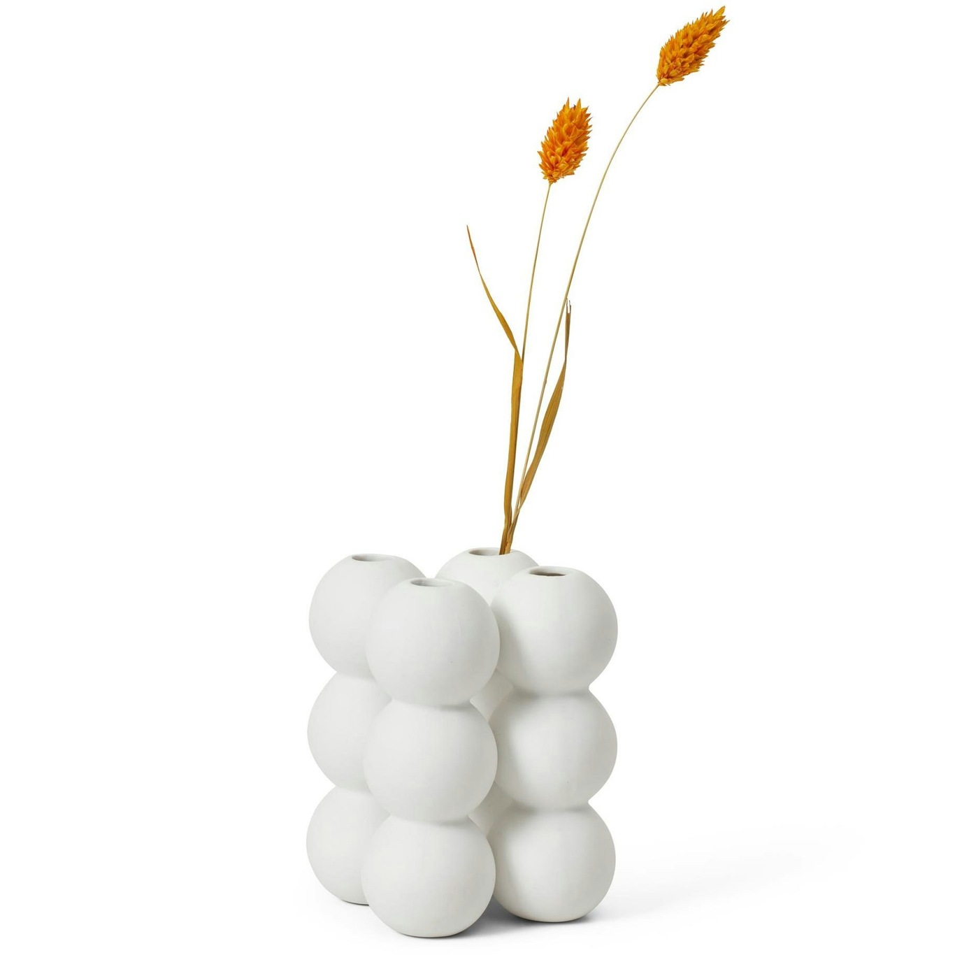 Ball Vase Hvit, 11,9 cm