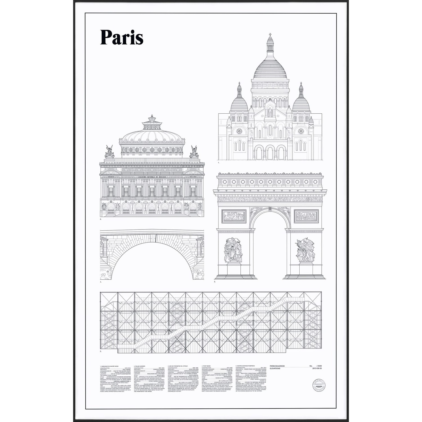 Paris Elevations Poster