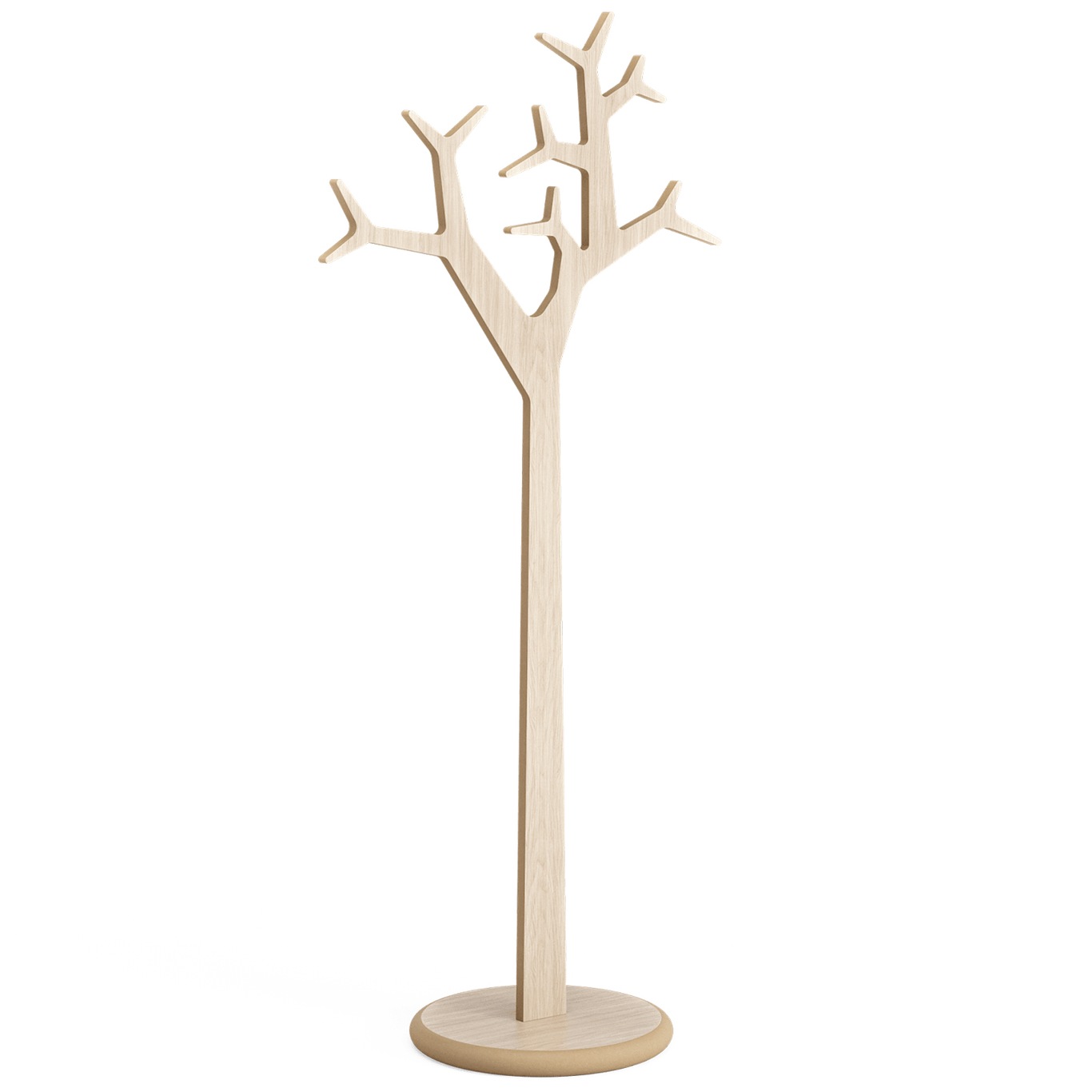 Tree Klesstativ 194 cm, Hvitpigmentert Eik