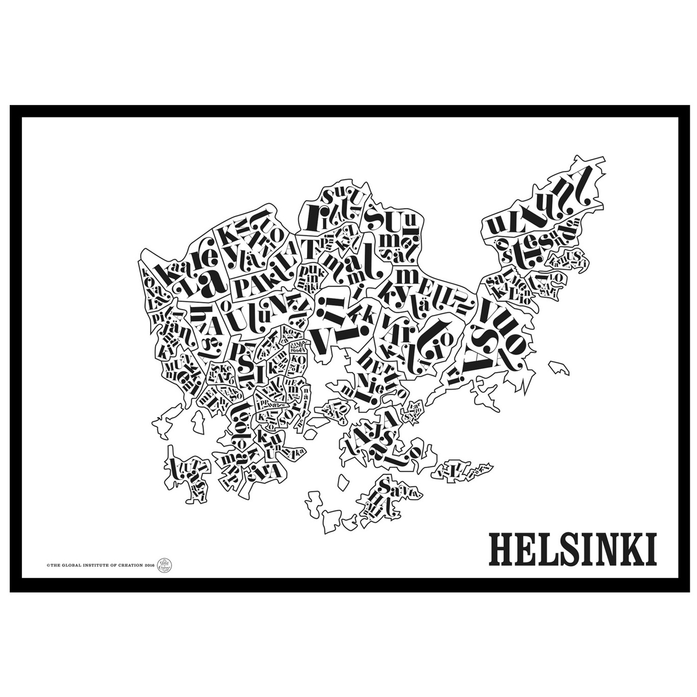 Helsinkikart Poster