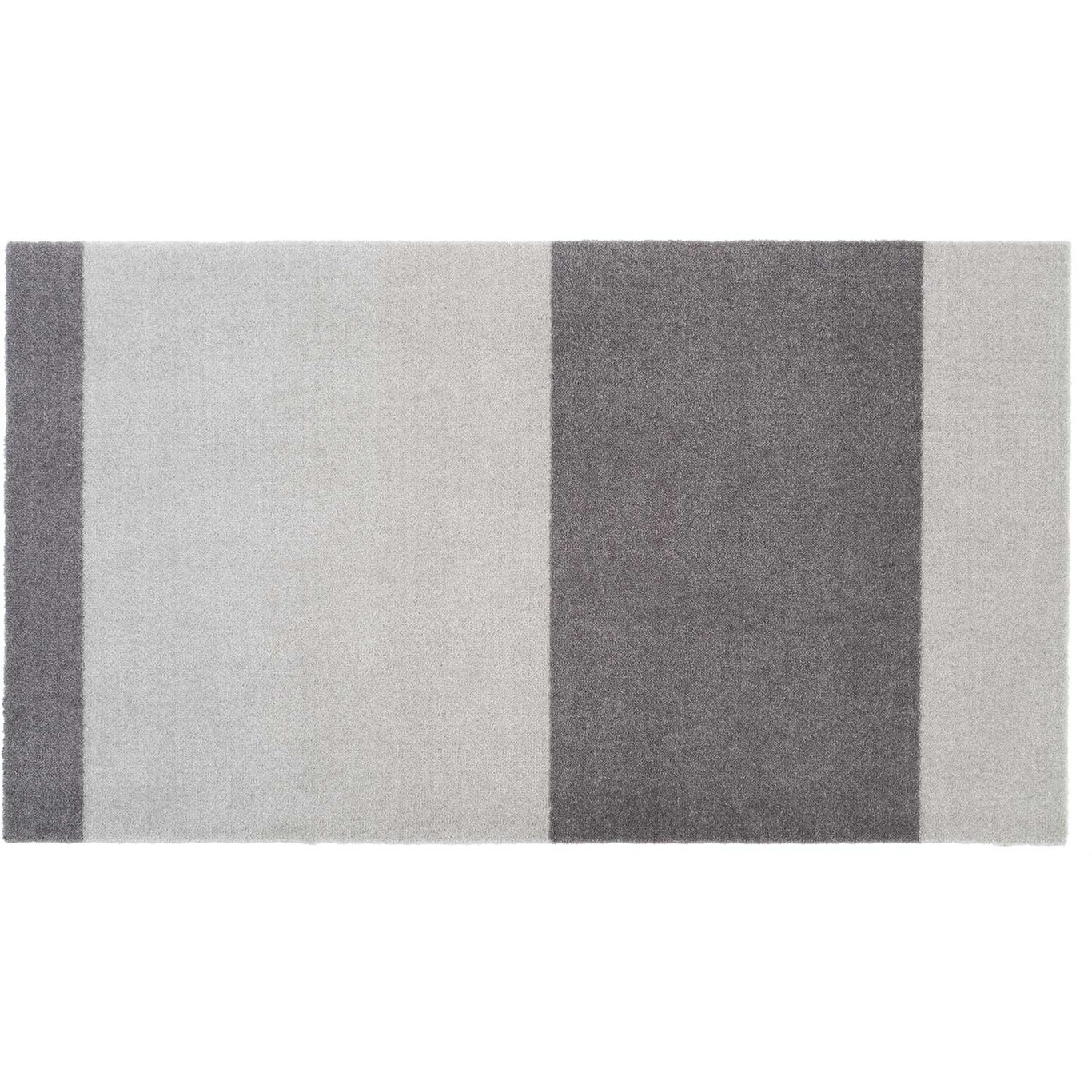 Stripes Teppe Steel Grey / Lysegrå, 67x120 cm