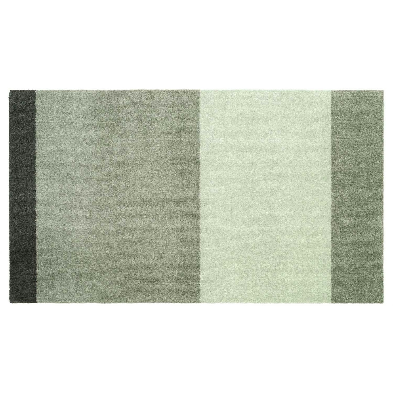 Stripes Teppe Lysegrønn / Mørkegrønn, 67x120 cm
