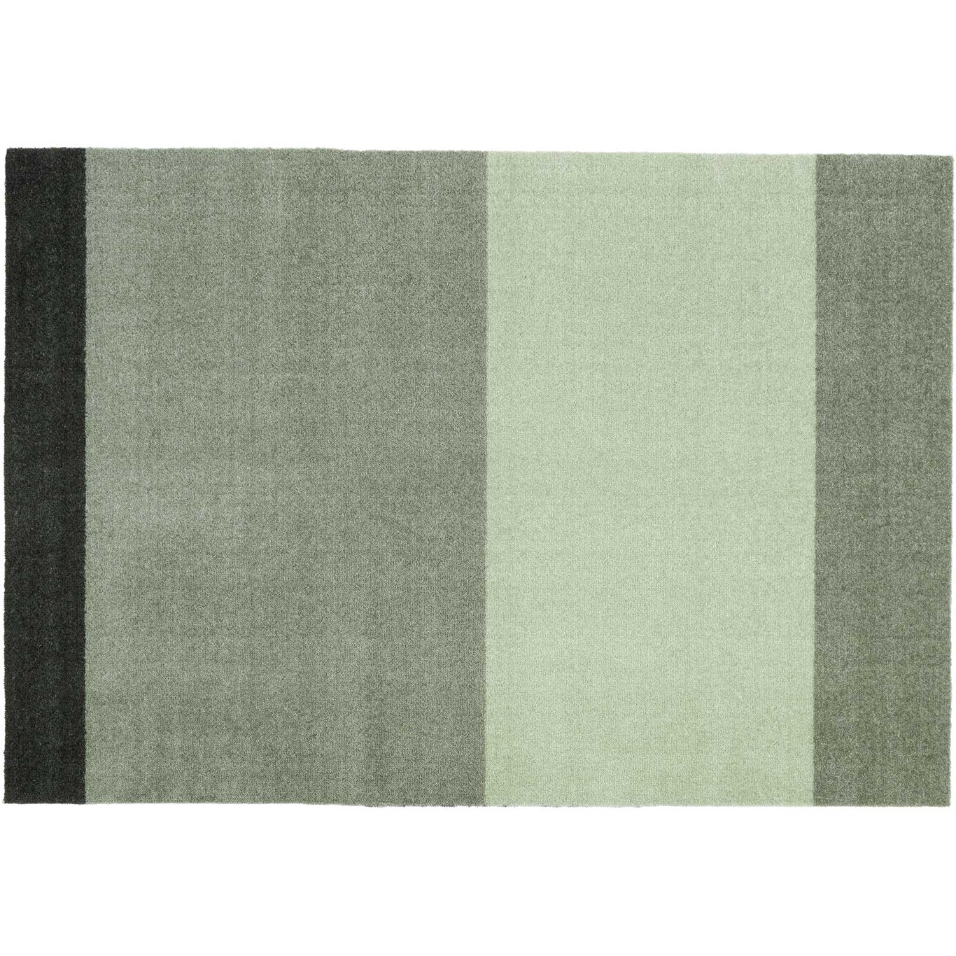 Stripes Teppe Lysegrønn / Mørkegrønn, 90x130 cm