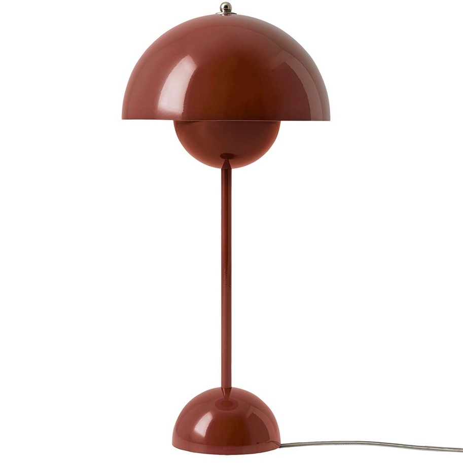 Flowerpot VP3 Bordlampe, Rødbrun