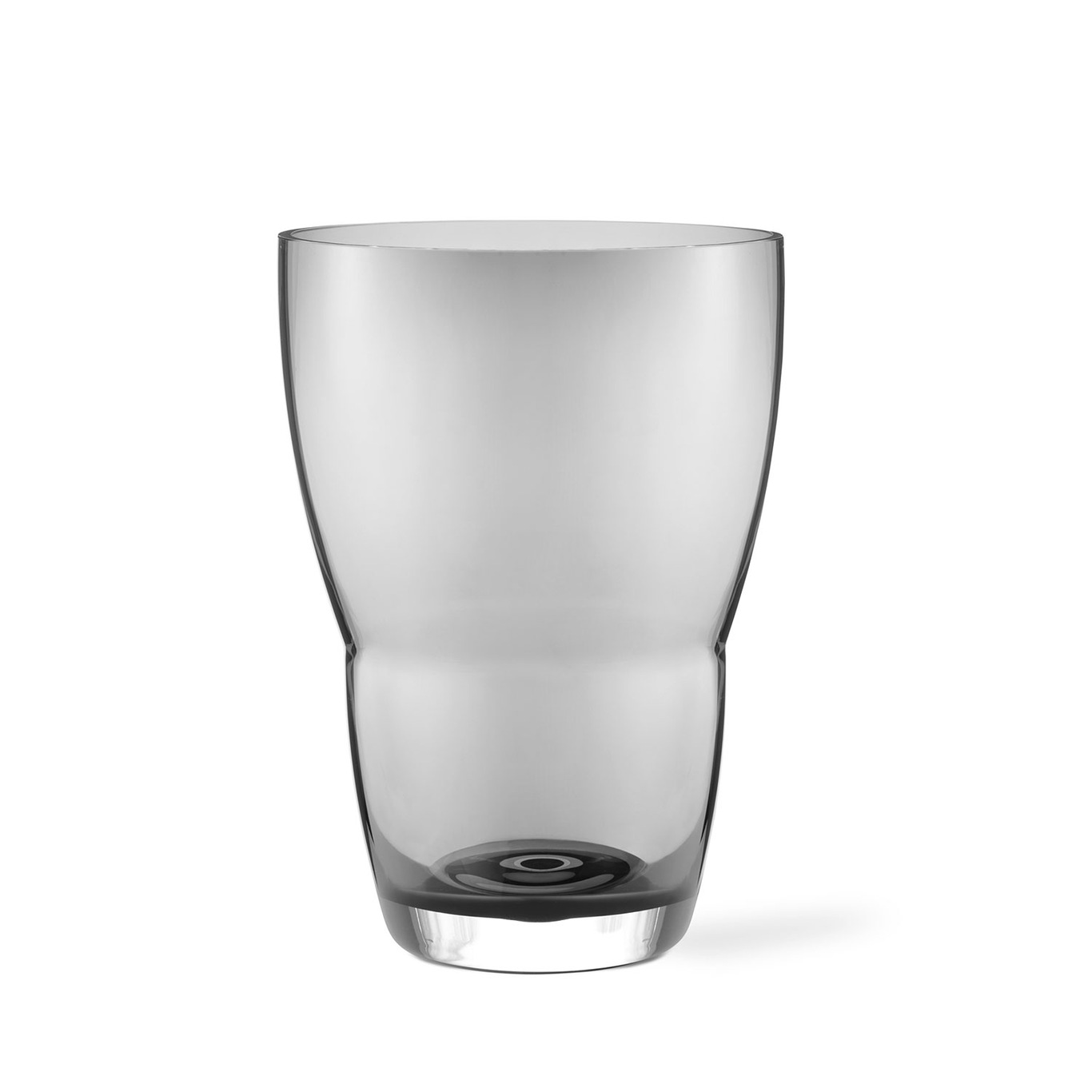 248 Vase Munnblåst Glass 21x29,8 cm, Røykgrå
